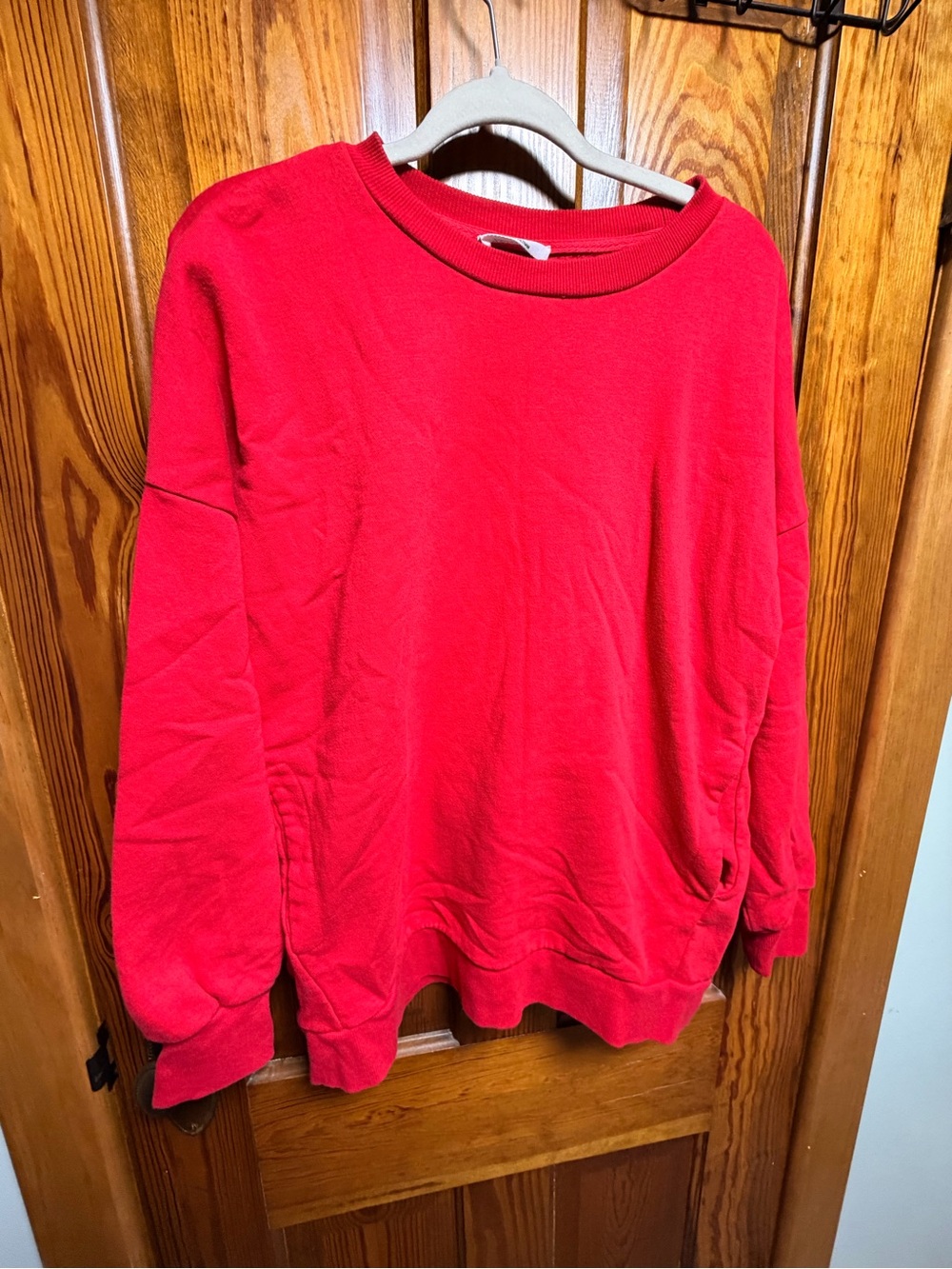 Zenana Outfitters Bright Red Crewneck Sweatshirt